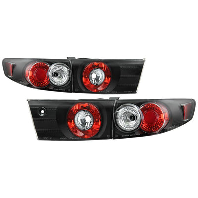 Black Euro Style Tail Lights <br>03-05 Honda Accord