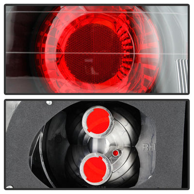 Black Euro Style Tail Lights <br>92-93 Honda Accord