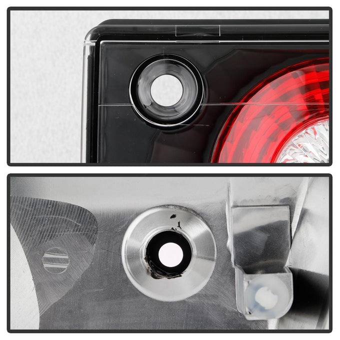 Black Euro Style Tail Lights <br>92-93 Honda Accord