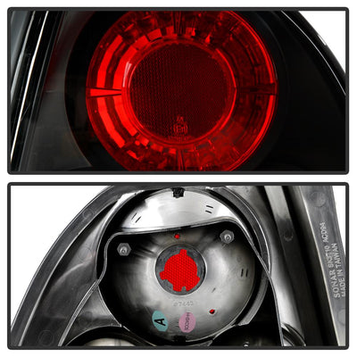 Black Euro Style Tail Lights <br>94-95 Honda Accord