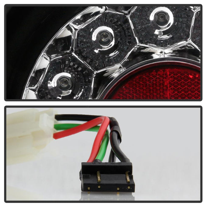 Black LED Tail Lights <br>94-95 Honda Accord