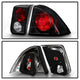 Black Euro Style Tail Lights <br>01-05 Honda Civic