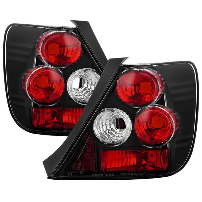 Black Euro Style Tail Lights <br>03-05 Honda Civic