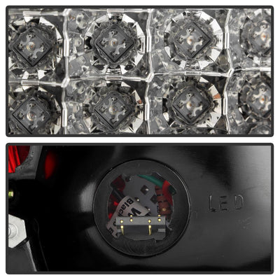 Black LED Tail Lights <br>06-08 Honda Civic