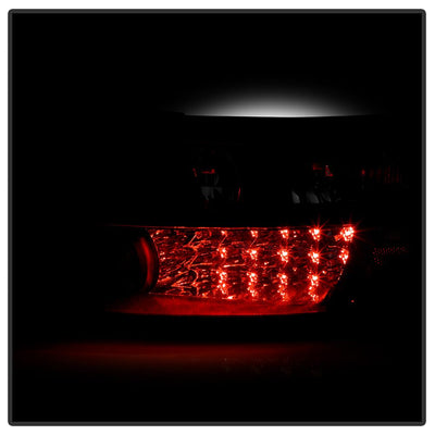 Black LED Tail Lights <br>06-08 Honda Civic
