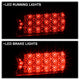 Black LED Tail Lights <br>06-08 Honda Civic