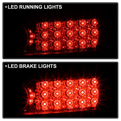 Black LED Tail Lights <br>06-08 Honda Civic