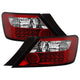 Red Clear LED Tail Lights <br>06-08 Honda Civic