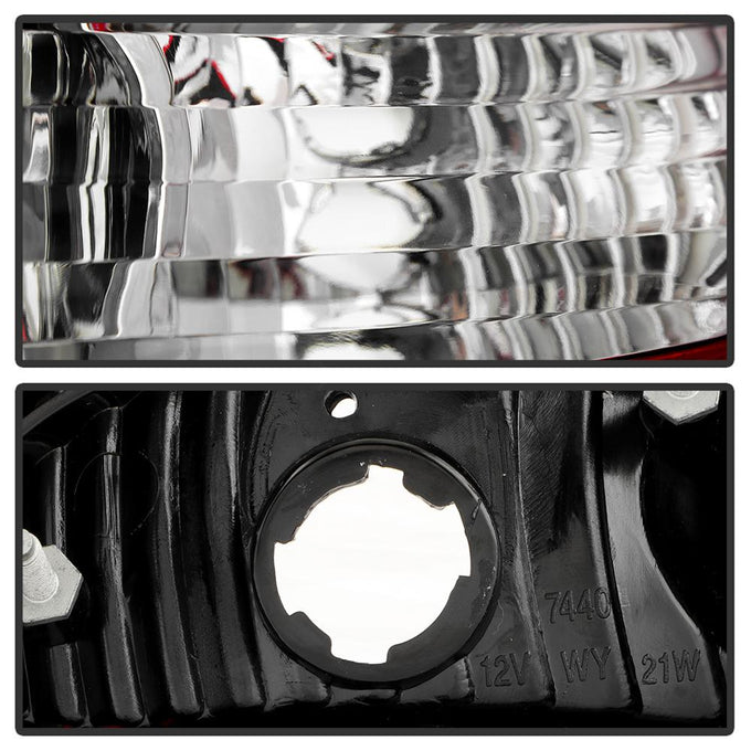 Red Clear LED Tail Lights <br>06-08 Honda Civic