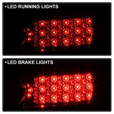 Red Clear LED Tail Lights <br>06-08 Honda Civic