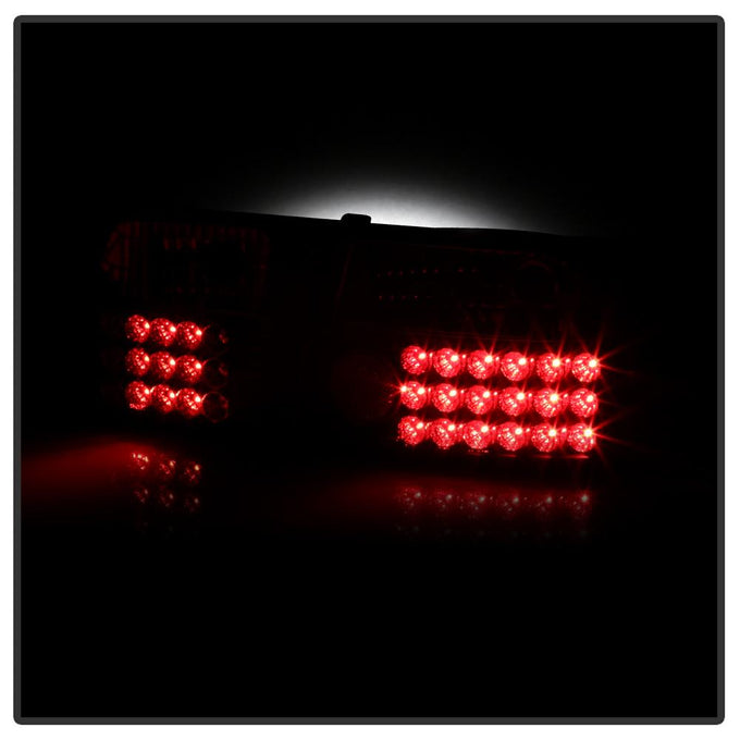 Black LED Tail Lights <br>92-95 Honda Civic