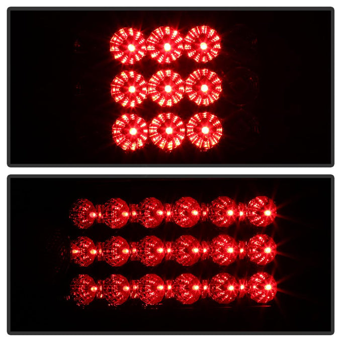 Black LED Tail Lights <br>92-95 Honda Civic