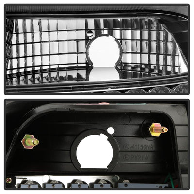 Black LED Tail Lights <br>92-95 Honda Civic