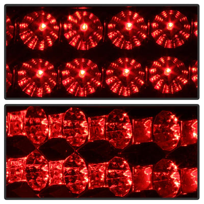 Black LED Tail Lights <br>92-95 Honda Civic