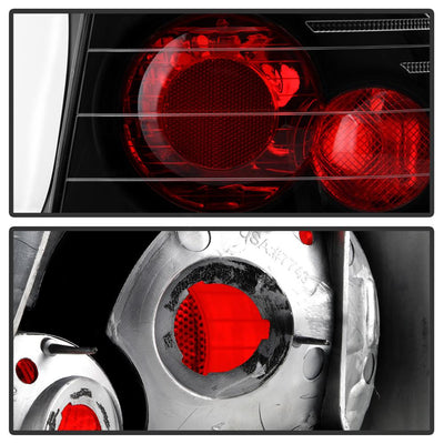 Black Euro Style Tail Lights <br>96-00 Honda Civic