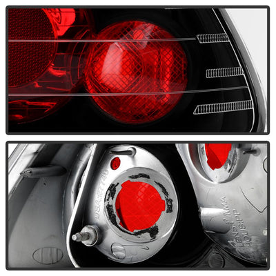 Black Euro Style Tail Lights <br>96-00 Honda Civic