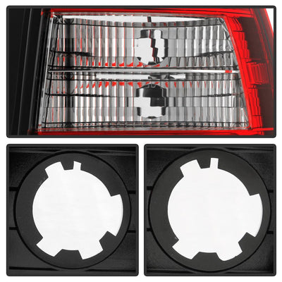 Red Clear LED Tail Lights <br>96-00 Honda Civic