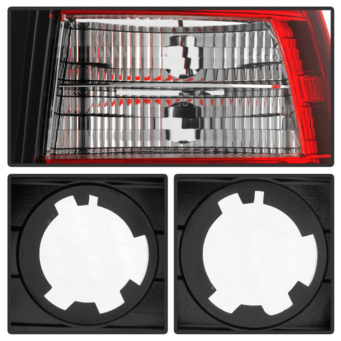 Red Clear LED Tail Lights <br>96-00 Honda Civic