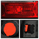 Red Clear LED Tail Lights <br>96-00 Honda Civic
