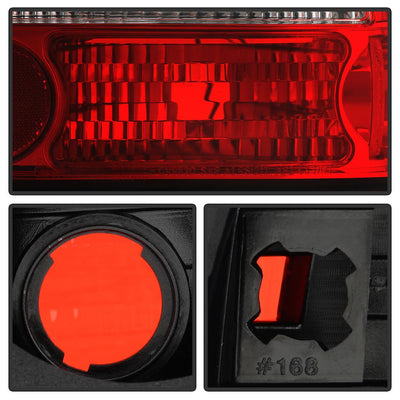 Red Clear LED Tail Lights <br>96-00 Honda Civic