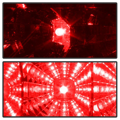 Red Clear LED Tail Lights <br>96-00 Honda Civic