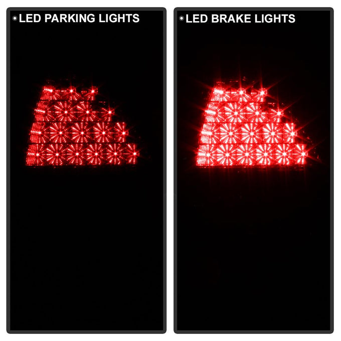 Red Clear LED Tail Lights <br>96-00 Honda Civic
