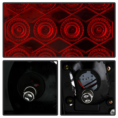 Red Smoke LED Tail Lights <br>96-98 Honda Civic