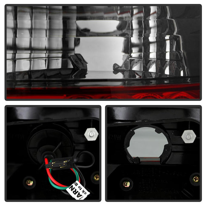 Red Smoke LED Tail Lights <br>96-98 Honda Civic
