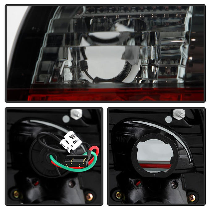 Red Smoke LED Tail Lights <br>96-98 Honda Civic