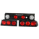 Black Euro Style Tail Lights <br>88-91 Honda CRX