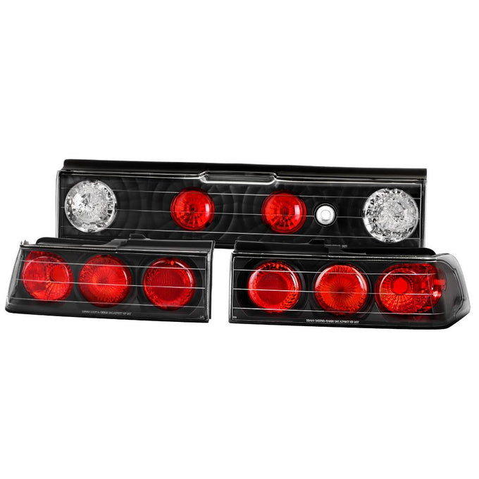 Black Euro Style Tail Lights <br>88-91 Honda CRX