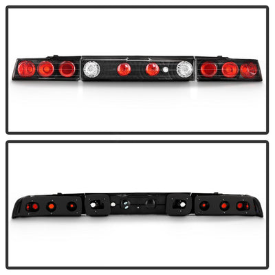 Black Euro Style Tail Lights <br>88-91 Honda CRX