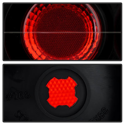 Black Euro Style Tail Lights <br>88-91 Honda CRX