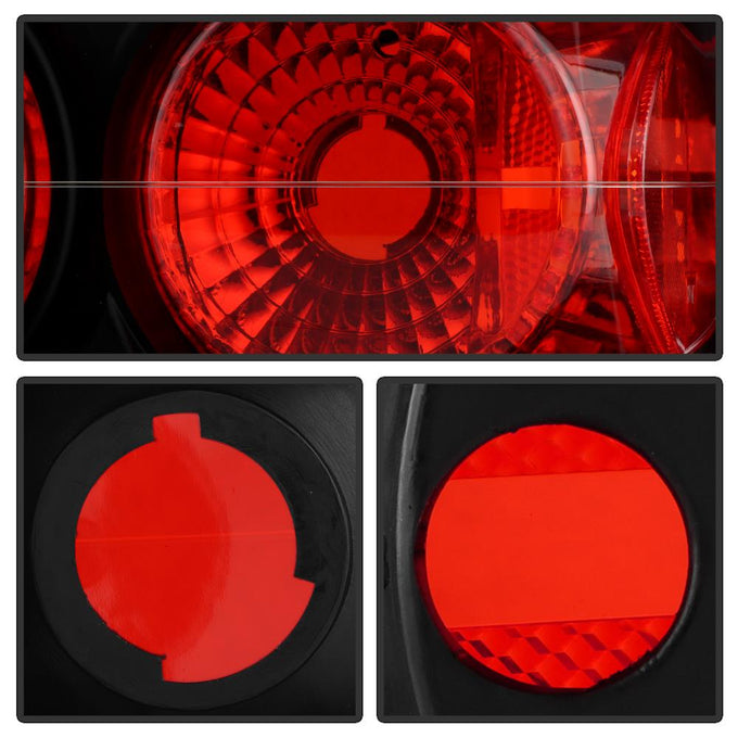 Black Euro Style Tail Lights <br>88-91 Honda CRX