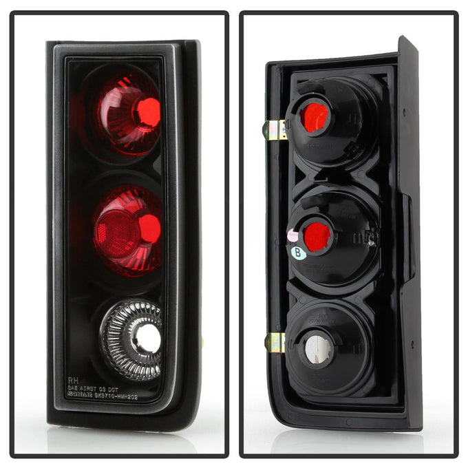 Black Euro Style Tail Lights <br>03-09 Hummer H2