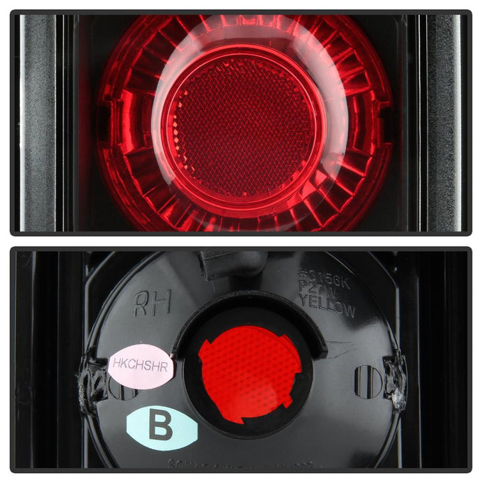 Black Euro Style Tail Lights <br>03-09 Hummer H2