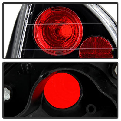 Black Euro Style Tail Lights <br>92-96 Honda Prelude