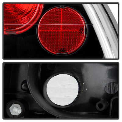 Black Euro Style Tail Lights <br>92-96 Honda Prelude