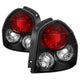 Black Euro Style Tail Lights <br>01-06 Hyundai Santa Fe