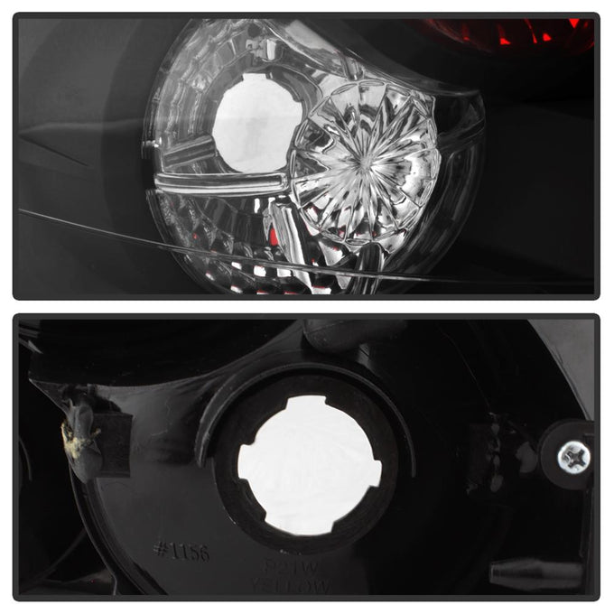 Black Euro Style Tail Lights <br>01-06 Hyundai Santa Fe