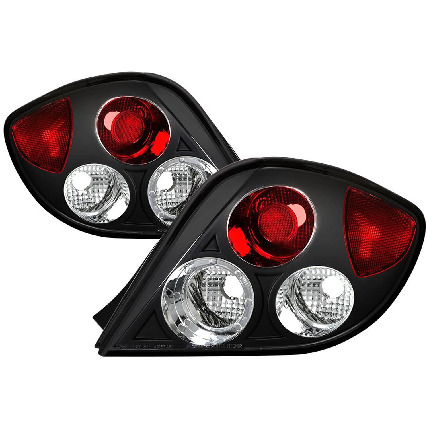 Black Euro Style Tail Lights <br>03-05 Hyundai Tiburon