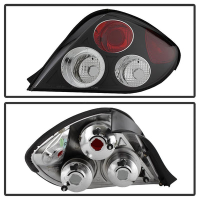 Black Euro Style Tail Lights <br>03-05 Hyundai Tiburon