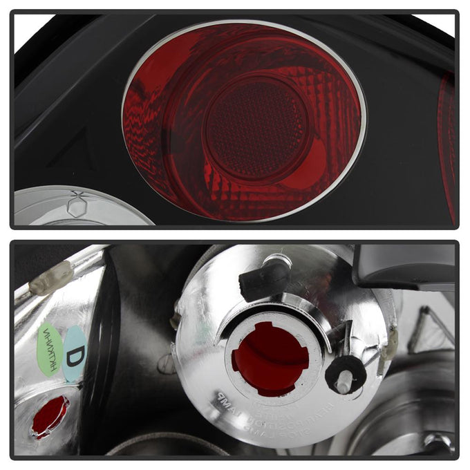 Black Euro Style Tail Lights <br>03-05 Hyundai Tiburon