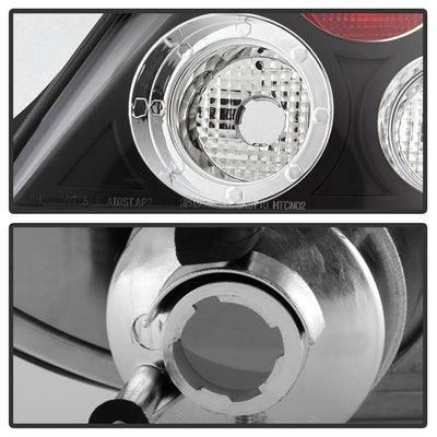 Black Euro Style Tail Lights <br>03-05 Hyundai Tiburon