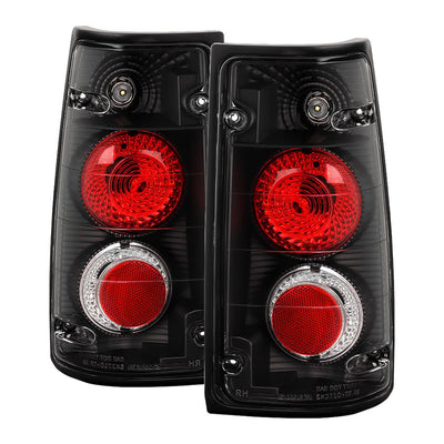 Black Euro Style Tail Lights <br>89-94 Isuzu Amigo 91-97 Isuzu Rodeo