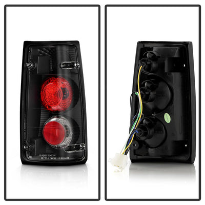 Black Euro Style Tail Lights <br>89-94 Isuzu Amigo 91-97 Isuzu Rodeo