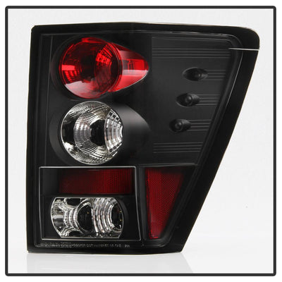 Black Euro Style Tail Lights <br>05-06 Jeep Grand Cherokee