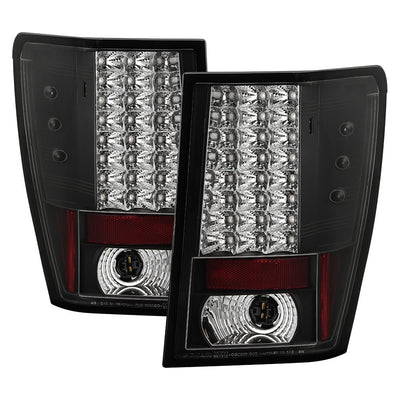 Black LED Tail Lights <br>05-06 Jeep Grand Cherokee