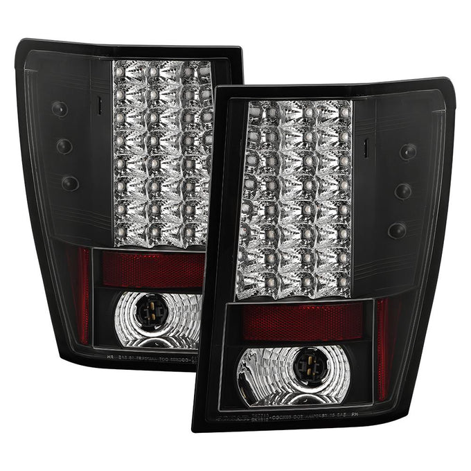 Black LED Tail Lights <br>05-06 Jeep Grand Cherokee