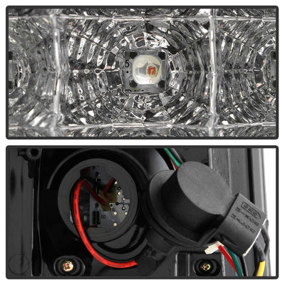 Black LED Tail Lights <br>05-06 Jeep Grand Cherokee